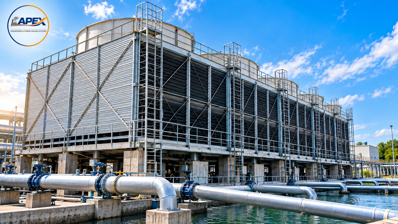 Industrial cooling tower